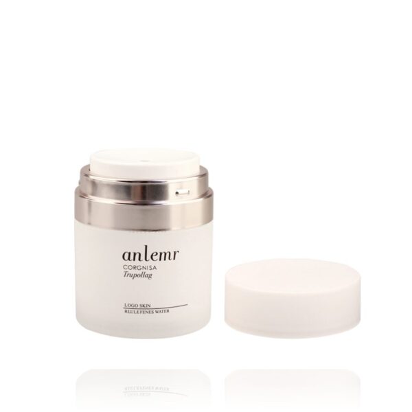<b>Skincare Airless Cream Jar with refillable cup</b> - Image 2